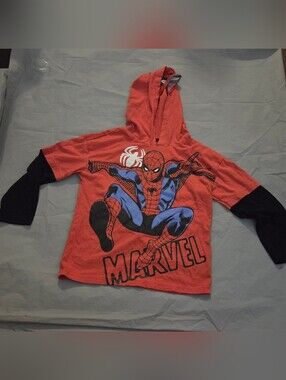Marvel hooded Boys Shirt size 5